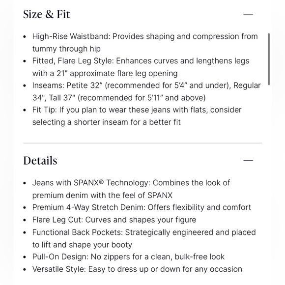 SPANXshape EveryWear Flare Jeans Size M - Picture 14 of 16